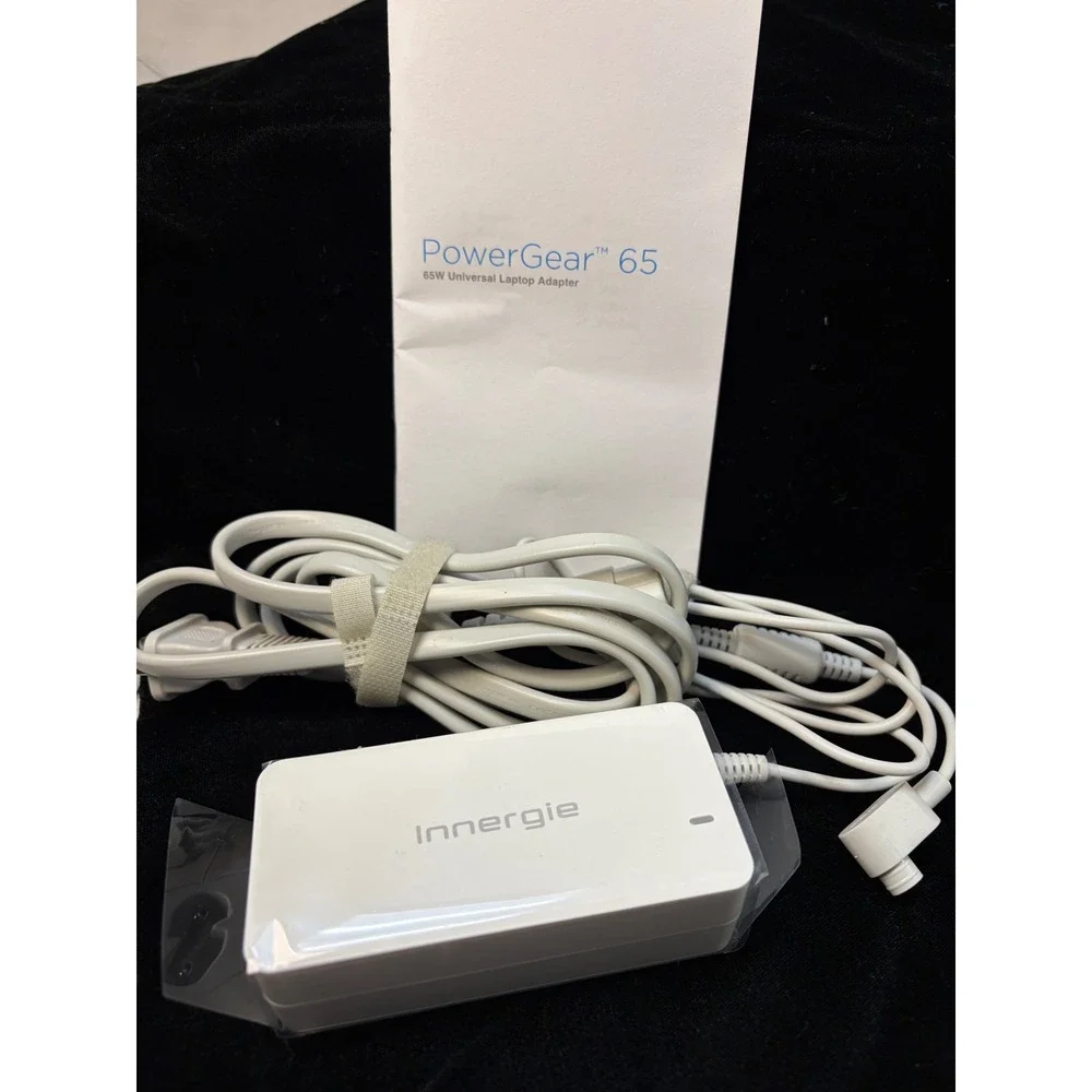 Innergie PowerGear 65 Universal Laptop Adapter 65W White ADP-65WH AB with Tips